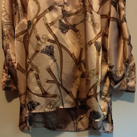 Cato Top Size 26/28W High Low Tunic Baroque Print - Picture 6 of 11